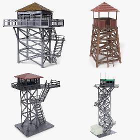 3D model Watch Tower Collection